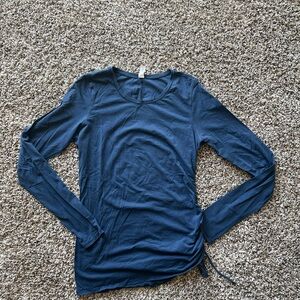 lululemon athletica Navy Side-Tie Long Sleeve Tee